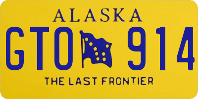 AK license plate GTO914
