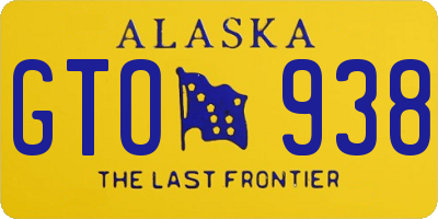 AK license plate GTO938