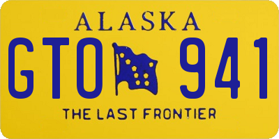 AK license plate GTO941