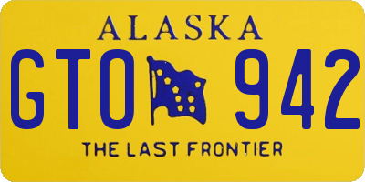 AK license plate GTO942