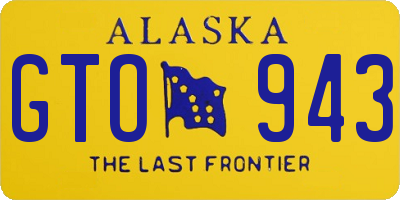 AK license plate GTO943