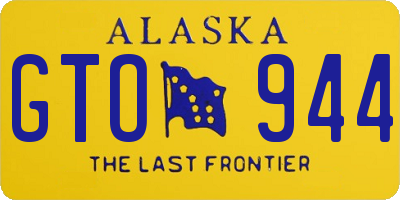 AK license plate GTO944