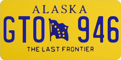 AK license plate GTO946