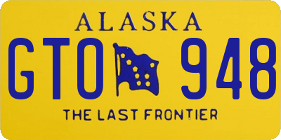 AK license plate GTO948