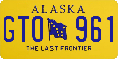 AK license plate GTO961