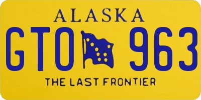 AK license plate GTO963