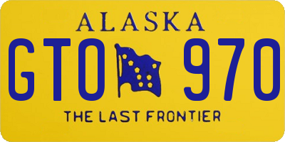 AK license plate GTO970