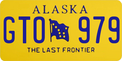 AK license plate GTO979