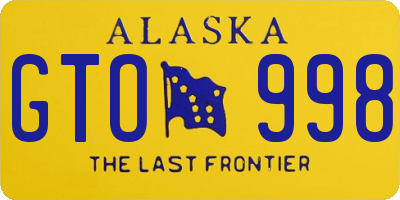 AK license plate GTO998