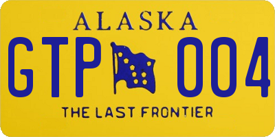 AK license plate GTP004