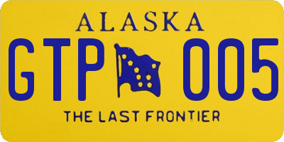 AK license plate GTP005