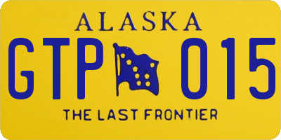 AK license plate GTP015