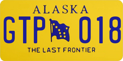 AK license plate GTP018