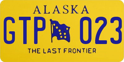 AK license plate GTP023