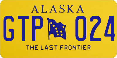 AK license plate GTP024