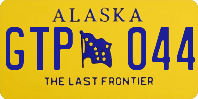 AK license plate GTP044