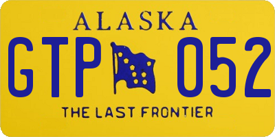 AK license plate GTP052