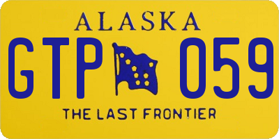 AK license plate GTP059