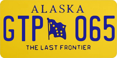 AK license plate GTP065