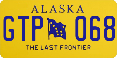 AK license plate GTP068