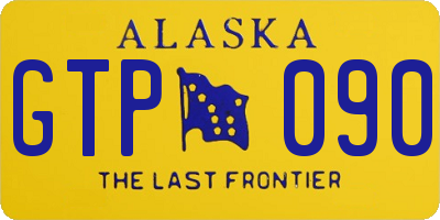 AK license plate GTP090