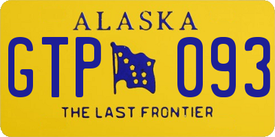AK license plate GTP093
