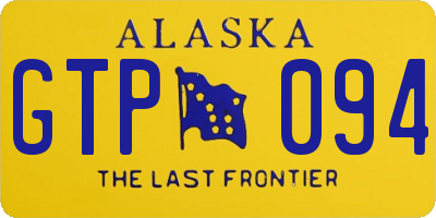 AK license plate GTP094