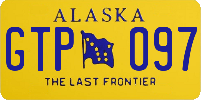 AK license plate GTP097