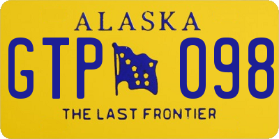 AK license plate GTP098