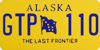 AK license plate GTP110