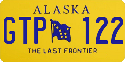 AK license plate GTP122