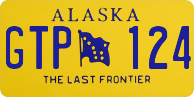 AK license plate GTP124