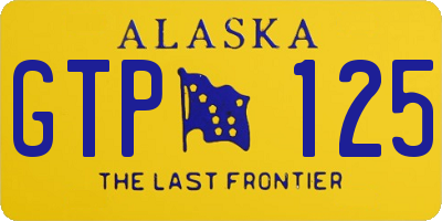 AK license plate GTP125