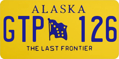 AK license plate GTP126