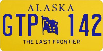 AK license plate GTP142