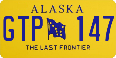 AK license plate GTP147