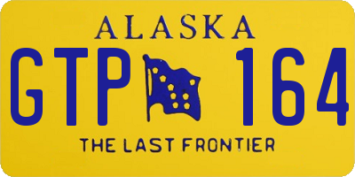 AK license plate GTP164