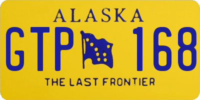 AK license plate GTP168