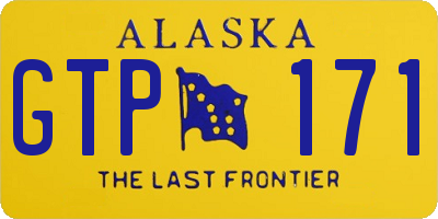 AK license plate GTP171