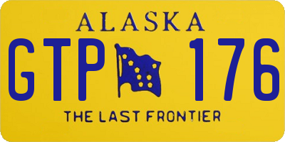 AK license plate GTP176