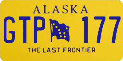 AK license plate GTP177