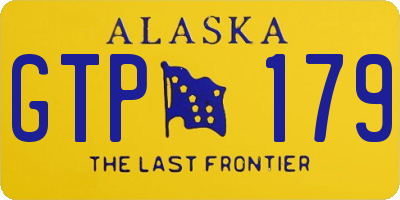 AK license plate GTP179