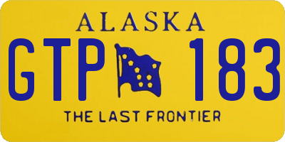 AK license plate GTP183