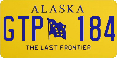 AK license plate GTP184