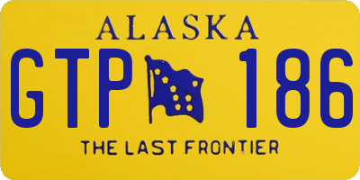 AK license plate GTP186