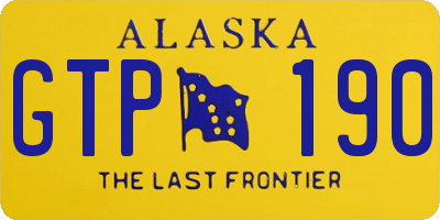 AK license plate GTP190