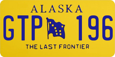 AK license plate GTP196