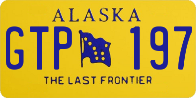 AK license plate GTP197