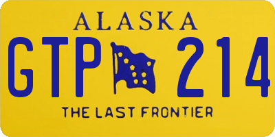 AK license plate GTP214