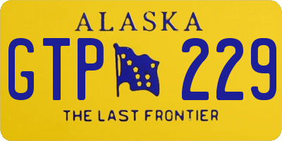 AK license plate GTP229